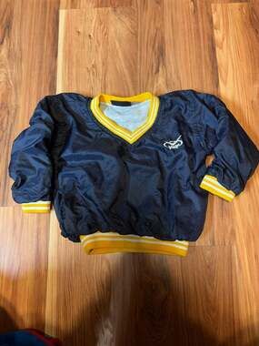 Vintage Voit Toddler Pullover Jacket | Navy & Yellow | 90s Sports Style | 2T–3T